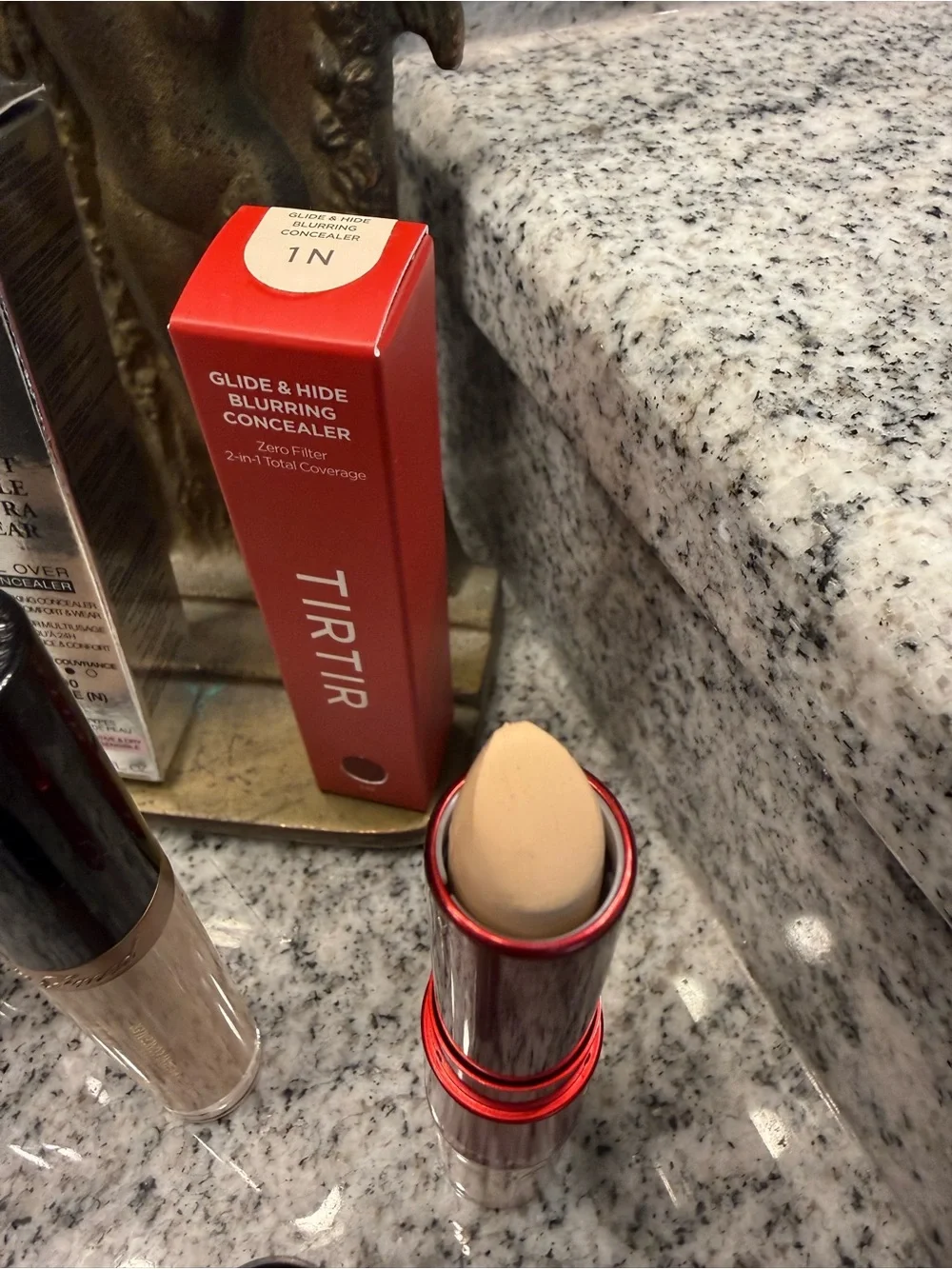Fair concealer lot! Lancôme Tient Idole Ultra, TooFaced Born this Way and Tirtir